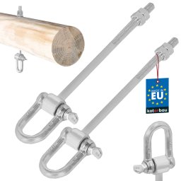 Cârlig de balansare cu cătușele 2 buc. cătușele m12 190 mm