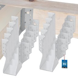 Cârlig pentru grinzi din lemn tâmplărie căpriori 60x130 mm set de 10 buc.
