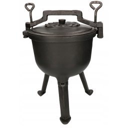 Cazan din fontă 4 cazan de vânătoare oală de foc de tabără aragaz