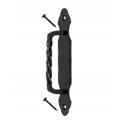 Mâner de ușă antaba forjat negru 190 mm