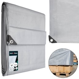 Prelată de protecție rezistentă universală argintie 160 g/m2 5x8 m
