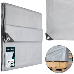 Prelată de protecție rezistentă universală argintie 160 g/m2 3x4 m