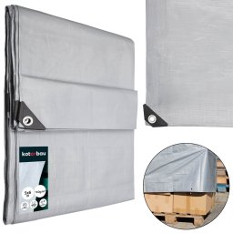 Prelată de protecție rezistentă universală argintie 160 g/m2 5x6 m