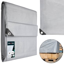Prelată de protecție rezistentă universală argintie 160 g/m2 6x8 m