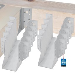 Cârlig pentru grinzi din lemn tâmplărie căpriori 70x125 mm set de 10 buc.