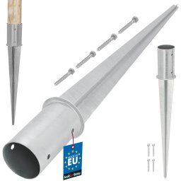 Bază de stâlp rotundă de bătut fi 80 mm