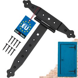 Balama cruce pentru foișor negru 250 mm