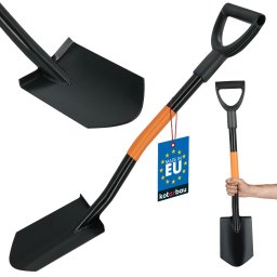 Lopată militară camping mică oțel pentru mașină 83 cm