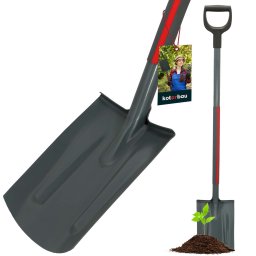Spadel de grădină drept din oțel cu mâner 120 cm