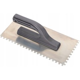 Spatula din oțel inoxidabil 270 mm crestată 6 mm pentru adezivul pentru gresie și faianță