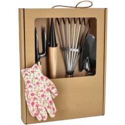 Mini set de unelte de grădinărit 4 buc. + mâini