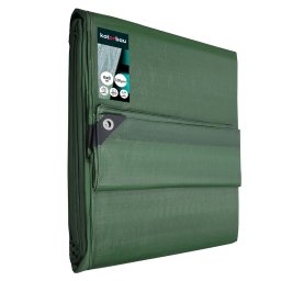 Prelată protectoare rezistentă groasă universală oliv 120 g/m2 6x8 m