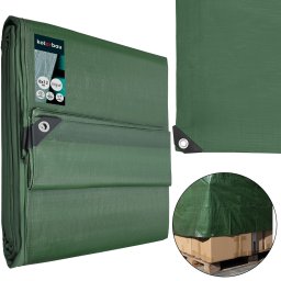 Prelată de protecție rezistentă universală verde oliv 110 g/m2 8x12 m