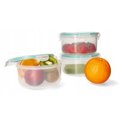 Cutie prânz ermetică 0,8 l set de 3 buc.