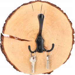 Suport de perete decorativ lemn felie de lemn 20 cm