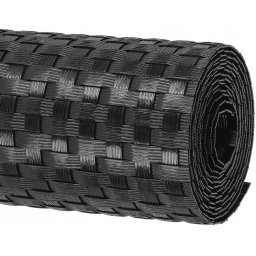 Rattan panou de gard din rattan scut 19x255 cm negru kotarbau