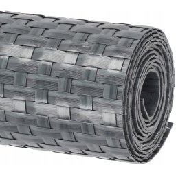 Rattan panou de gard din rattan scut 19x255 cm gri închis kotarbau