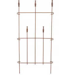 Gard palisadă gard de grădină gard condus rugină 48 cm