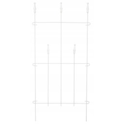 Gard palisadă grădină palisadă golf alb 48 cm