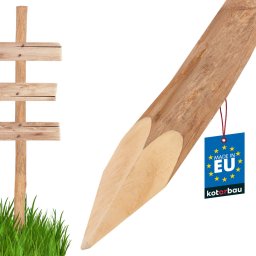 Stâlp de gard din lemn geluit 150 cm