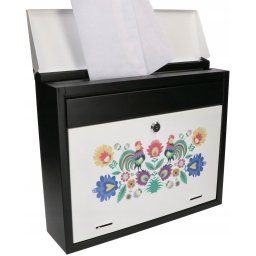 Cutie poștală pentru scrisori ziare cu model folclor