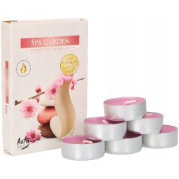 Set de încălzitoare de lumânări parfumate cu lumânări parfumate reîncărcătoare spa garden - 6 buc.