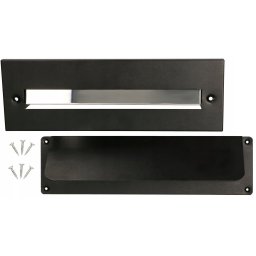 Cutie poștală cu ușă pentru scrisori cu fantă neagră - 275 mm