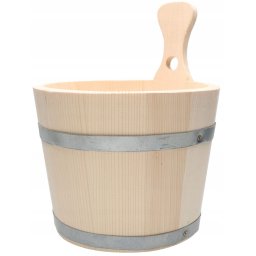 Găleată din lemn butoi de saună din lemn 5l