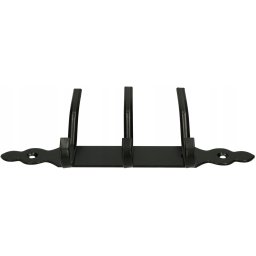 3-cârlige de perete haine rack metalic negru