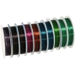 Sârmă de cupru pe bobină 0,5 mm x 5 m set de 10 buc.
