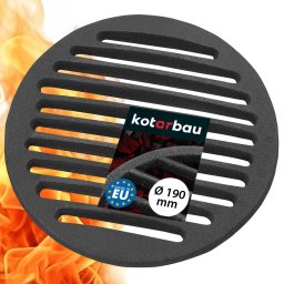 Grătar rotund din fontă pentru aragaz 190 mm
