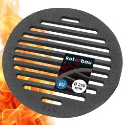 Grătar circular din fontă pentru cuptoare 250 mm