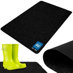 Ștergător de pantofi absorbant antiderapant covoraș covor negru 120x80 cm