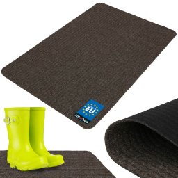 Ștergător de pantofi absorbant antiderapant covoraș covor maro 100x66 cm