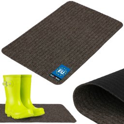 Ștergător de pantofi absorbant antiderapant covoraș covor maro 60x40 cm