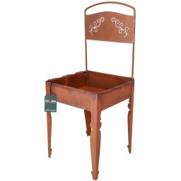 Ghiveci metalic scaun rugină decorare grădină