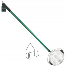 Colector manual pentru nuci și castane, pliabil - Culoare argintie