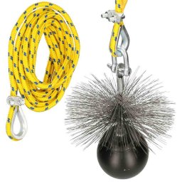 Kit de curățare a coșului de fum 120 mm 1,5 m