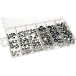 Set de piulițe metrice m4-m12 inox 146 buc.