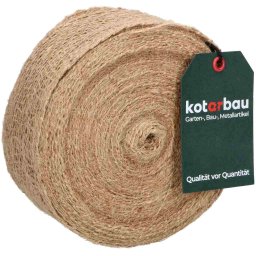 Bandă 6cm panglică de iută naturală rola 20m