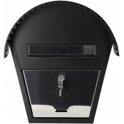 Cutie poștală neagră pentru ziare 377x200 cutie poștală din oțel
