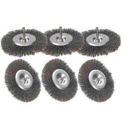 Perie cu roți de sârmă de 120 mm - 6 buc.