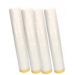 Folie de vopsire 360x20 prelată de protecție cu bandă adezivă - 4 buc.