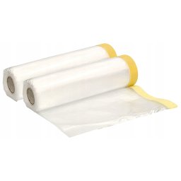 Folie de vopsire 200x20 prelată de protecție cu bandă adezivă - 2 buc.