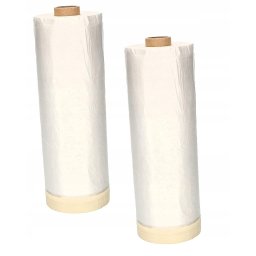 Folie de vopsire 195x33 prelată de protecție cu bandă adezivă - 2 buc.