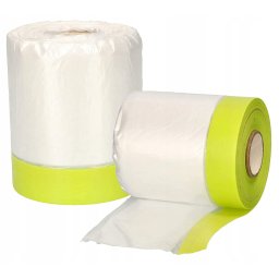 Folie de vopsire 85x33 prelată de protecție cu bandă adezivă - 2 buc.