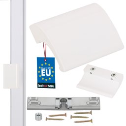 Zăvor balcoane mânere uși încuietoare paletă din aluminiu - Culoare albă