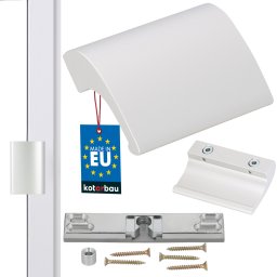 Zăvor balcoane mânere uși încuietoare paletă din aluminiu - Culoare argintie anodizată