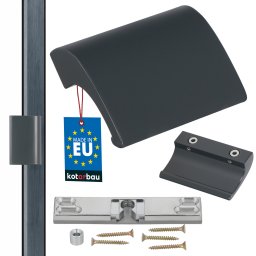 Zăvor balcoane mânere uși încuietoare paletă din aluminiu - Culoare antracit