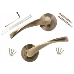 Mâner de ușă 130mm patina set pentru uși